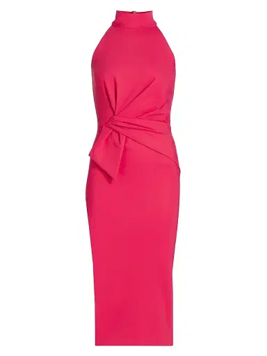 Chiara Boni La Petite Robe Women's Gulek Asymmetric Cocktail Midi-Dress | Thumbnail 1 Chiara Boni La Petite Robe Women's Gulek Asymmetric Cocktail Midi-Dress | Thumbnail 1