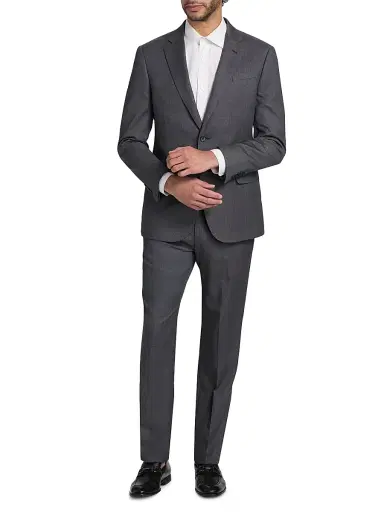 Emporio Armani Men's Virgin Wool Suit - Blue Graphite - Size 40 | Thumbnail 3 Emporio Armani Men's Virgin Wool Suit - Blue Graphite - Size 40 | Thumbnail 3