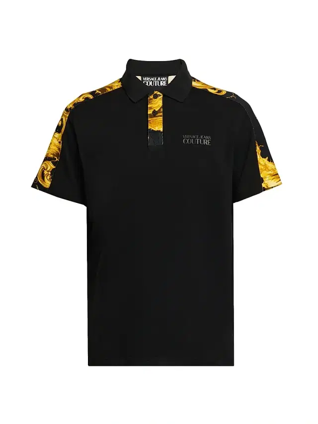 Men's Cotton Polo Shirt - Black Gold