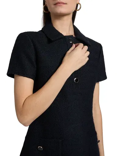 A.L.C. Women's Marcie Bouclé Minidress - Deep Navy | Thumbnail 6 A.L.C. Women's Marcie Bouclé Minidress - Deep Navy | Thumbnail 6