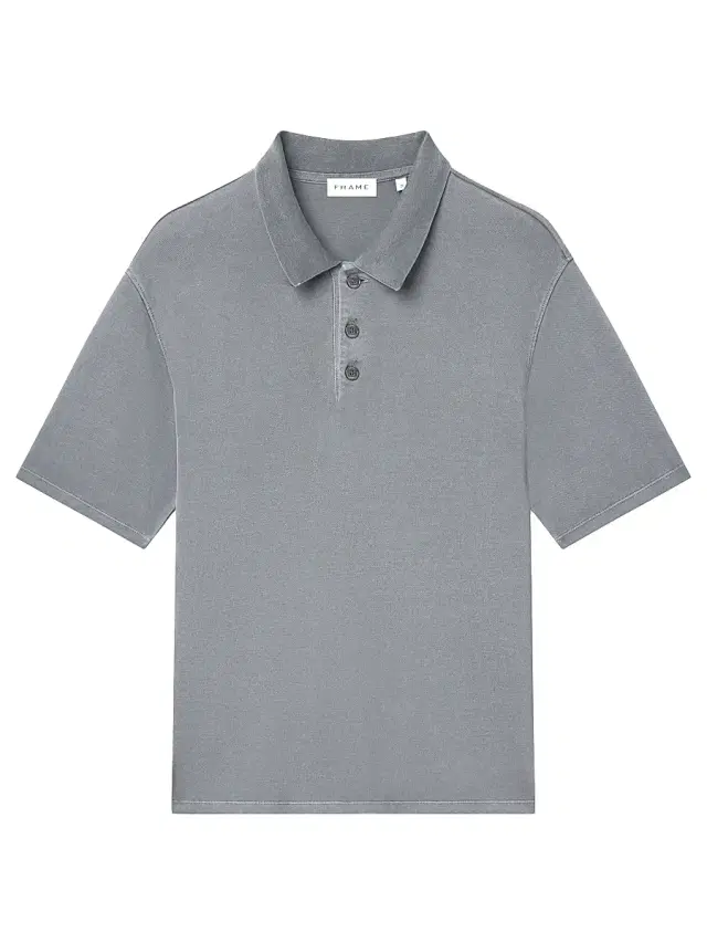 Men's Washed Light Pique Polo Shirt - Antique Modern Grey