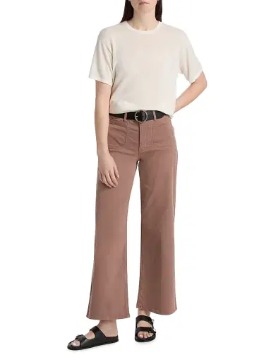 Frame Women's Le Slim Palazzo Modernist Trousers - Mauve - Size 30 | Thumbnail 2 Frame Women's Le Slim Palazzo Modernist Trousers - Mauve - Size 30 | Thumbnail 2