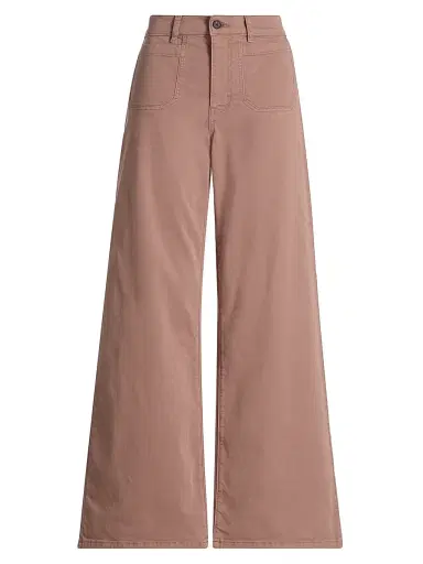 Frame Women's Le Slim Palazzo Modernist Trousers - Mauve - Size 30 | Thumbnail 1 Frame Women's Le Slim Palazzo Modernist Trousers - Mauve - Size 30 | Thumbnail 1
