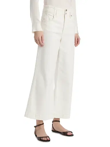 Frame Women's The Seamed Wide Trousers - Au Natural Clean | Thumbnail 4 Frame Women's The Seamed Wide Trousers - Au Natural Clean | Thumbnail 4