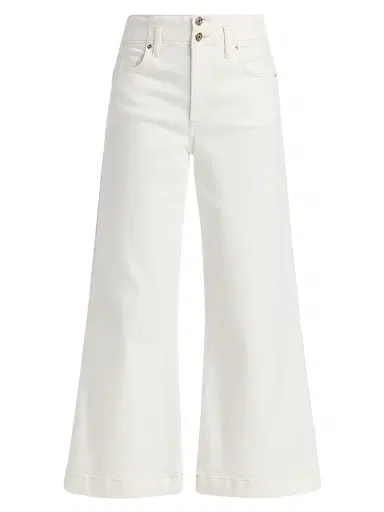 Frame Women's The Seamed Wide Trousers - Au Natural Clean | Thumbnail 1 Frame Women's The Seamed Wide Trousers - Au Natural Clean | Thumbnail 1