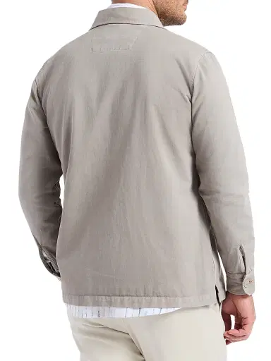 Robert Graham Men's Guston Woven Cotton Shirt Jacket - Cement - Size XXL | Thumbnail 5 Robert Graham Men's Guston Woven Cotton Shirt Jacket - Cement - Size XXL | Thumbnail 5