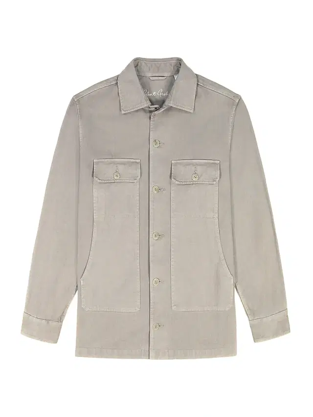 Robert Graham Men's Guston Woven Cotton Shirt Jacket - Cement
