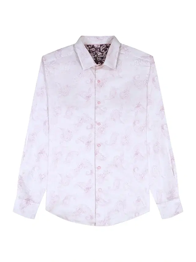 Robert Graham Men's Werrington Paisley Stretch-Cotton Shirt - Light Pink