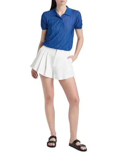 Frame Women's The Ribbed Polo Shirt | Thumbnail 2 Frame Women's The Ribbed Polo Shirt | Thumbnail 2