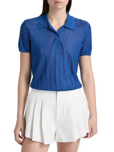 Frame Women's The Ribbed Polo Shirt | Thumbnail 3 Frame Women's The Ribbed Polo Shirt | Thumbnail 3