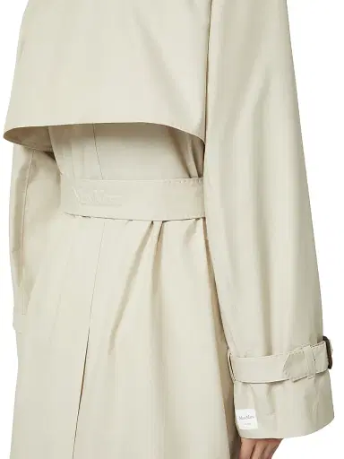 Max Mara Women's Water Repellent Cotton Blend Trench Coat - Natural - Size 14 | Thumbnail 6 Max Mara Women's Water Repellent Cotton Blend Trench Coat - Natural - Size 14 | Thumbnail 6