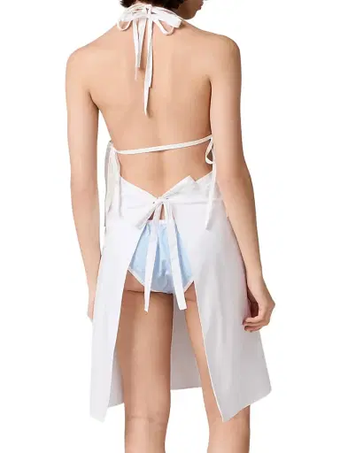 Miu Miu Poplin Apron | Thumbnail 3 Miu Miu Poplin Apron | Thumbnail 3