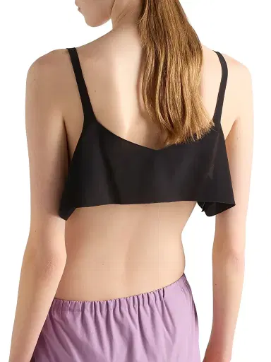 Prada Women's Crepe De Chine Top - Black - Size 00 | Thumbnail 3 Prada Women's Crepe De Chine Top - Black - Size 00 | Thumbnail 3