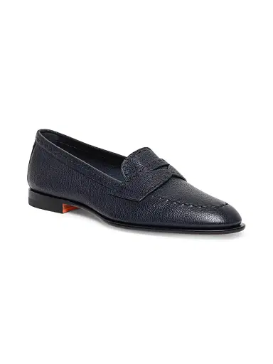 Santoni Women's Marlene-Row Leather Penny Loafers | Thumbnail 2 Santoni Women's Marlene-Row Leather Penny Loafers | Thumbnail 2