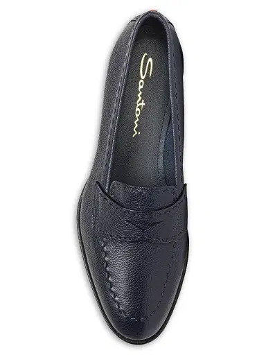 Santoni Women's Marlene-Row Leather Penny Loafers | Thumbnail 4 Santoni Women's Marlene-Row Leather Penny Loafers | Thumbnail 4