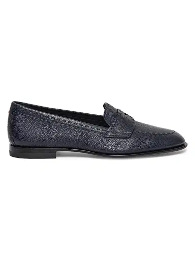 Santoni Women's Marlene-Row Leather Penny Loafers | Thumbnail 1 Santoni Women's Marlene-Row Leather Penny Loafers | Thumbnail 1