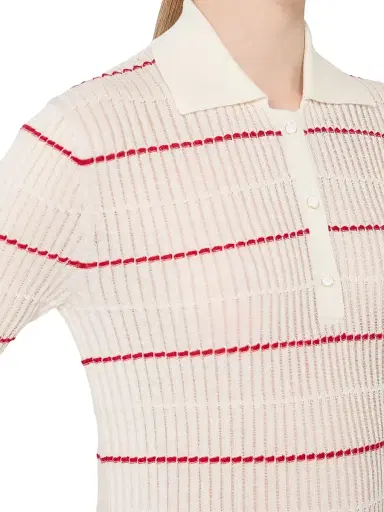 Max Mara Women's Silk and Wool Yarn Jumper - Beige - Size Large | Thumbnail 4 Max Mara Women's Silk and Wool Yarn Jumper - Beige - Size Large | Thumbnail 4