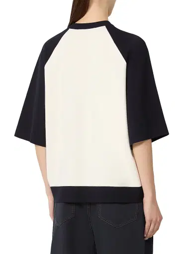 Max Mara Women's Stretch Viscose Boxy Sweater - Beige Multi - Size Medium | Thumbnail 3 Max Mara Women's Stretch Viscose Boxy Sweater - Beige Multi - Size Medium | Thumbnail 3