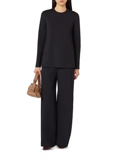 Max Mara Women's Scuba Jersey Trousers - Ultramarine - Size Medium | Thumbnail 5