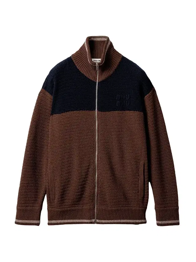 Miu Miu Women's Cashmere Zipper Cardigan - Brown