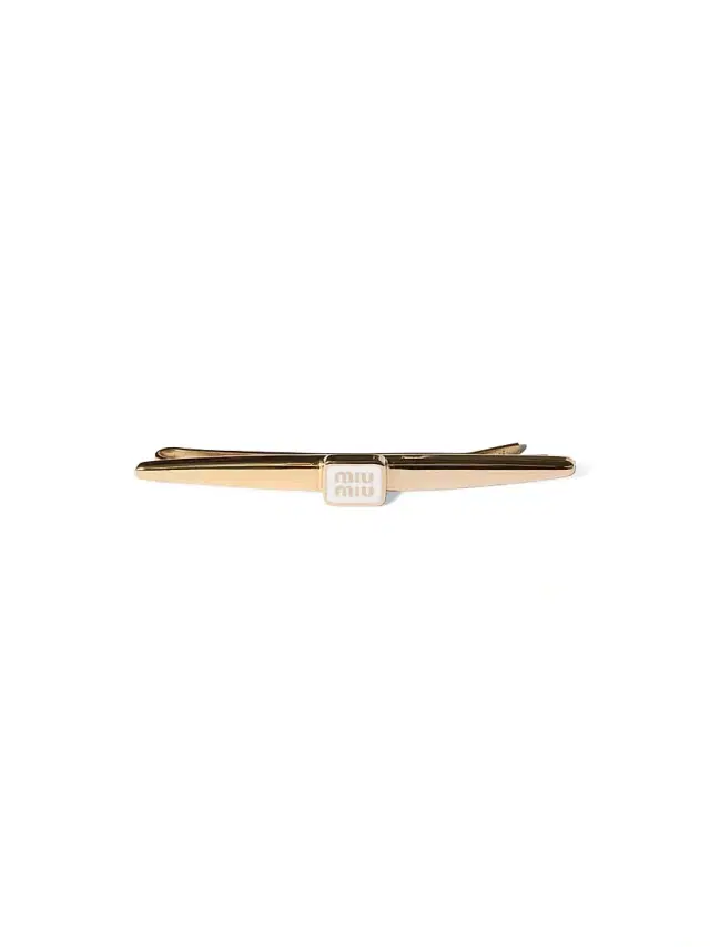 Miu Miu Women's Enameled Metal Hair Clip - Gold
