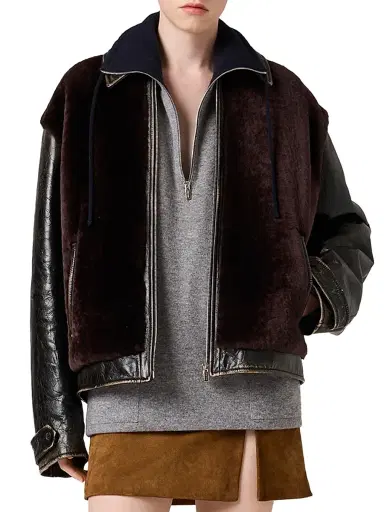 Miu Miu Women's Cashmere Half-Zipper Sweater - Grey | Thumbnail 2
