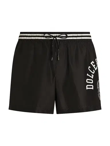 Dolce & Gabbana Men's Logo Swim Trunks | Thumbnail 1 Dolce & Gabbana Men's Logo Swim Trunks | Thumbnail 1