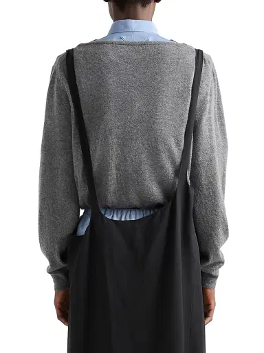 Prada Women's Cashmere Cardigan - Grey | Thumbnail 4
