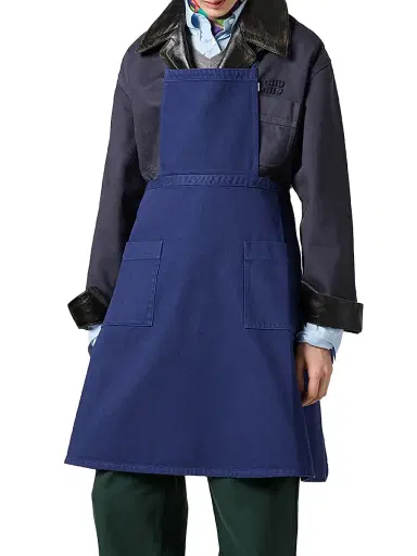 Miu Miu Garment-Dyed Gabardine Apron | Thumbnail 2