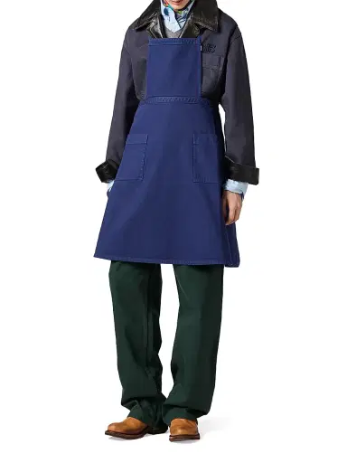 Miu Miu Garment-Dyed Gabardine Apron | Thumbnail 7