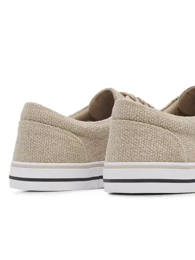 Dolce & Gabbana Men's Woven Low-Top Sneakers - Beige Tan | Thumbnail 3