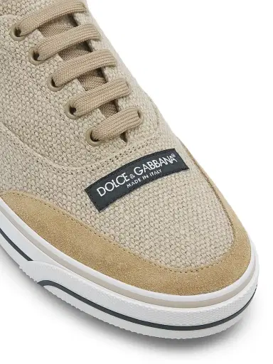 Dolce & Gabbana Men's Woven Low-Top Sneakers - Beige Tan | Thumbnail 5