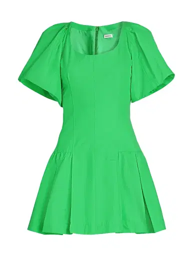 Simkhai Women's Hattie Cotton-Blend Fit & Flare Minidress - Parakeet | Thumbnail 1 Simkhai Women's Hattie Cotton-Blend Fit & Flare Minidress - Parakeet | Thumbnail 1