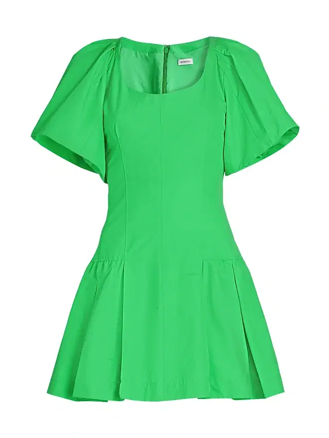Women's Hattie Cotton-Blend Fit & Flare Minidress - Parakeet