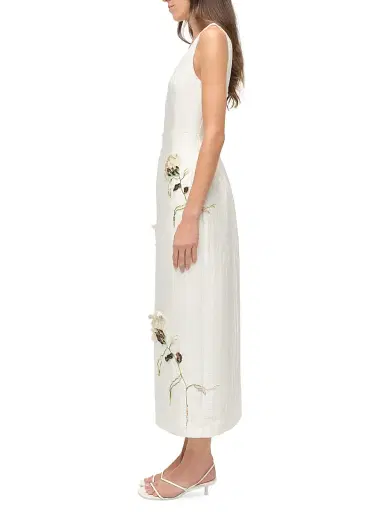 Simkhai Women's Lilibeth Floral Sleeveless Midi-Dress | Thumbnail 3 Simkhai Women's Lilibeth Floral Sleeveless Midi-Dress | Thumbnail 3
