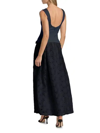 Simkhai Women's Bryony Corseted Maxi Dress - Black - Size 10 | Thumbnail 5