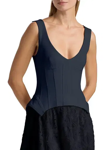 Simkhai Women's Bryony Corseted Maxi Dress - Black - Size 10 | Thumbnail 6