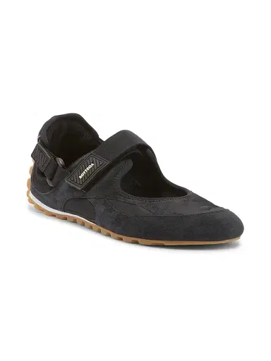 Bottega Veneta Men's Orbit Flash Suede Mary Jane Sneakers - Black - Size 13 | Thumbnail 2 Bottega Veneta Men's Orbit Flash Suede Mary Jane Sneakers - Black - Size 13 | Thumbnail 2