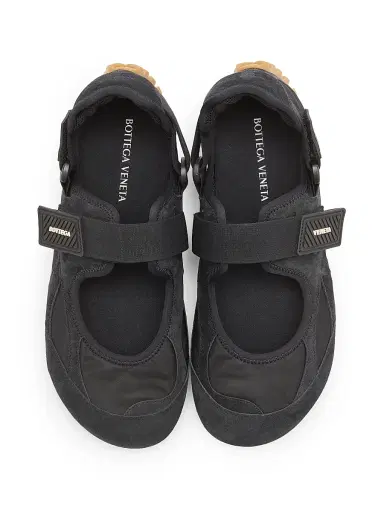 Bottega Veneta Men's Orbit Flash Suede Mary Jane Sneakers - Black - Size 13 | Thumbnail 4 Bottega Veneta Men's Orbit Flash Suede Mary Jane Sneakers - Black - Size 13 | Thumbnail 4