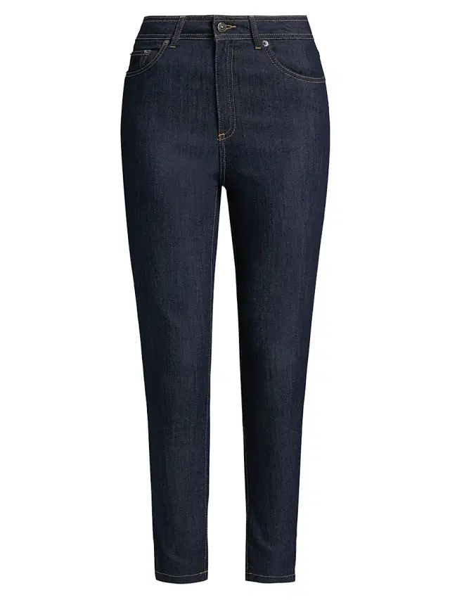 Women's Frankie Mid-Rise Crop Skinny Jeans - Indigo