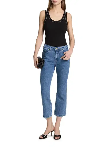 Cinq à Sept Women's Stevie Cropped Jeans - Blue Mirage | Thumbnail 2