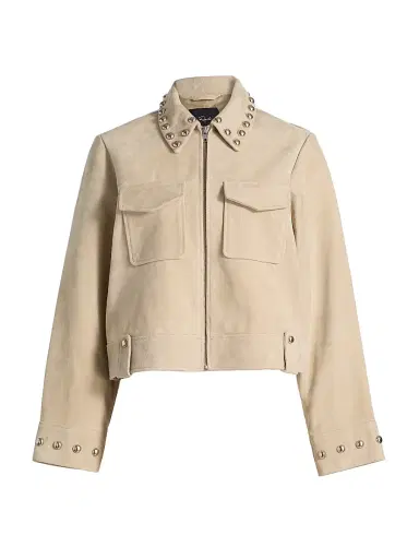 RAILS Women's Zeta Studded Suede Jacket | Thumbnail 1 RAILS Women's Zeta Studded Suede Jacket | Thumbnail 1