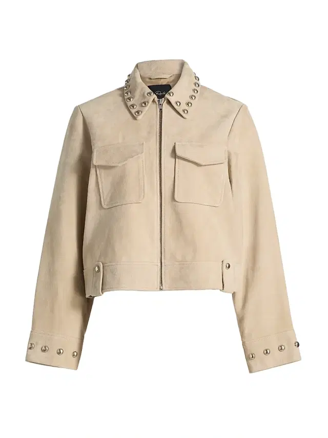Rails Women's Zeta Studded Suede Jacket - Taupe