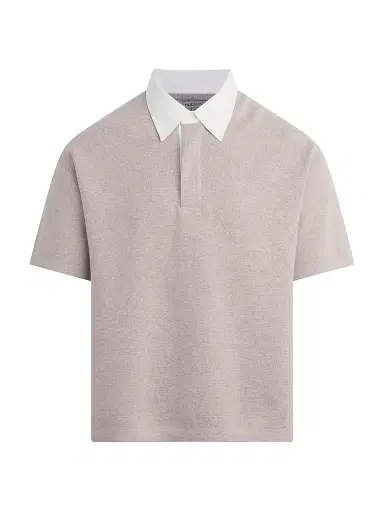 Hudson Jeans Men's Contrast Collar Cotton-Blend Polo Shirt | Thumbnail 1 Hudson Jeans Men's Contrast Collar Cotton-Blend Polo Shirt | Thumbnail 1