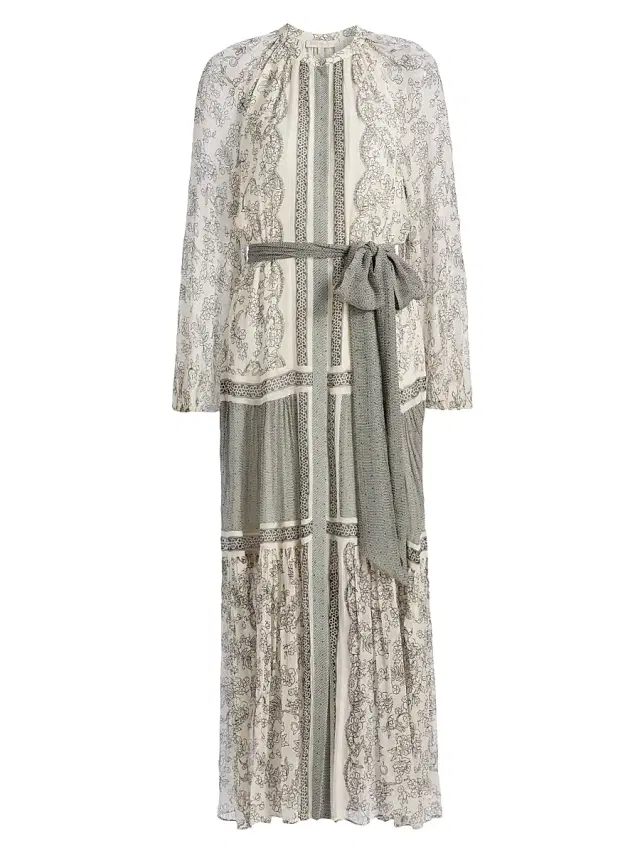 Ramy Brook Women's Halley Printed Maxi Dress - Bone Black Floral