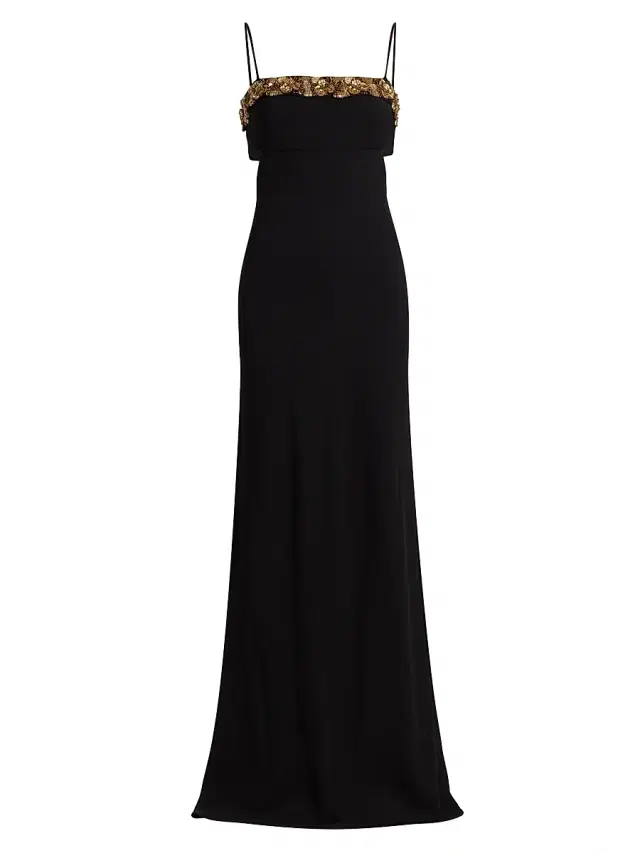 Ramy Brook Women's Helen Side Cut-Out Gown - Black
