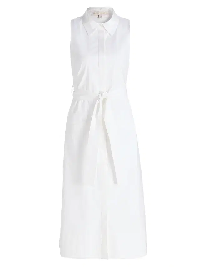 Women's Darcey Belted A-Line Midi-Dress - White