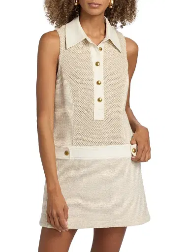 Ramy Brook Women's Sarah Sleeveless Minidress - Sandstone Tweed | Thumbnail 3
