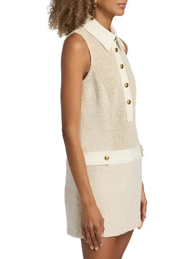 Ramy Brook Women's Sarah Sleeveless Minidress - Sandstone Tweed | Thumbnail 4