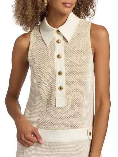 Ramy Brook Women's Sarah Sleeveless Minidress - Sandstone Tweed | Thumbnail 6